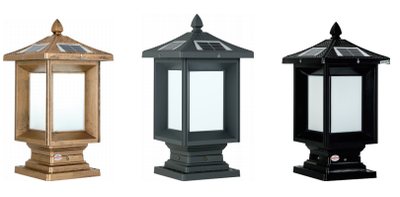 Solar pillar light with pavilion spire, aluminium body, STD, Weichun Lighting
